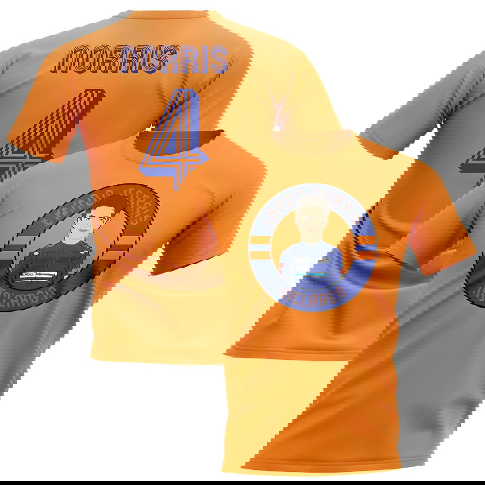 Lando Norris McLaren F1 Illustration T-Shirt (orange)