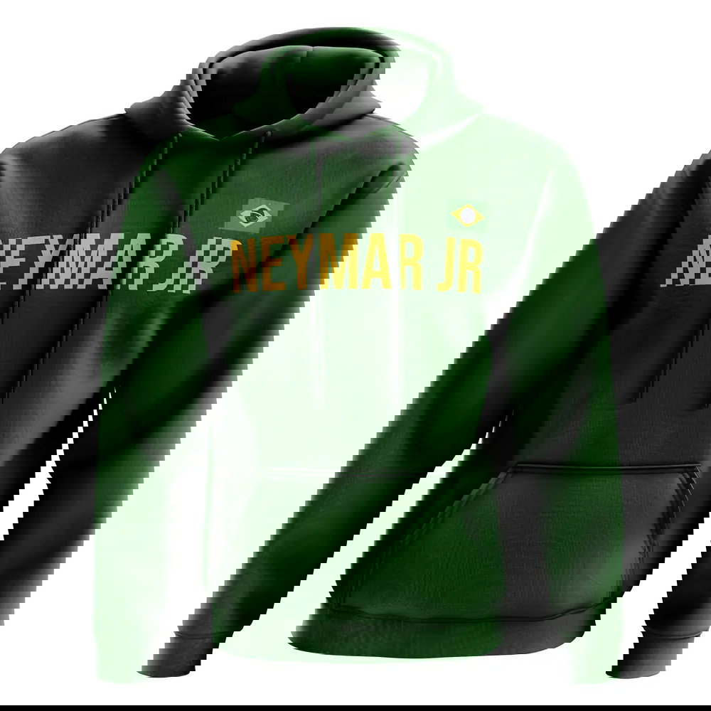 Neymar Jr Brazil Name Hoody (Green)