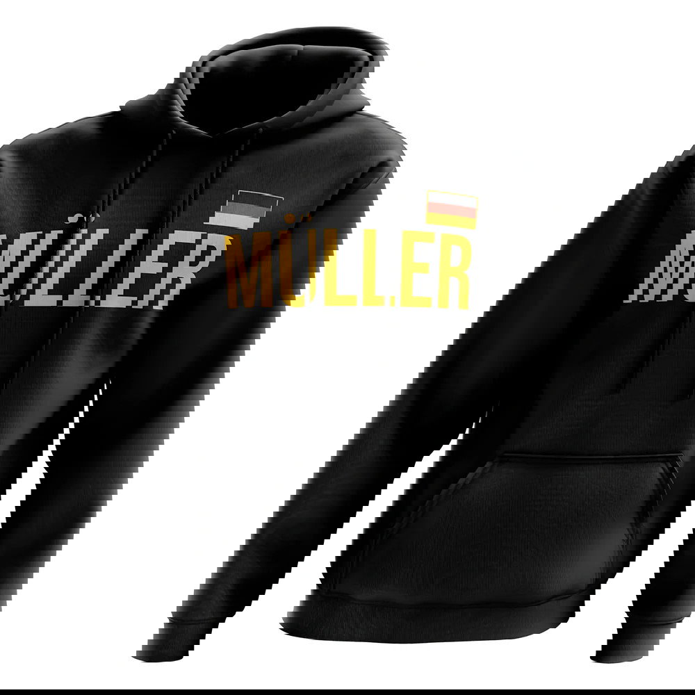 Thomas Muller Germany Name Hoody (Black)