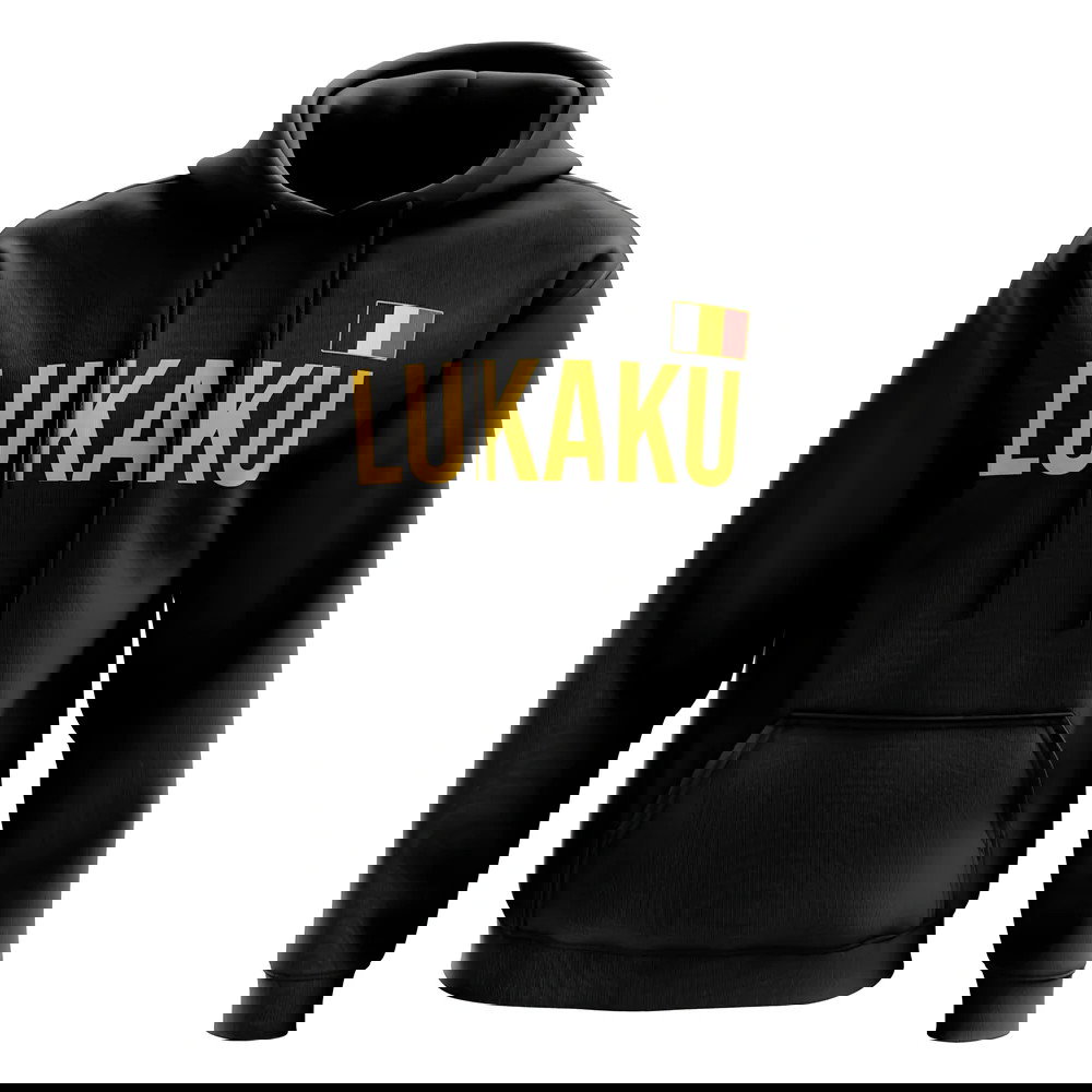 Romelu Lukaku Belgium name hoody (black)