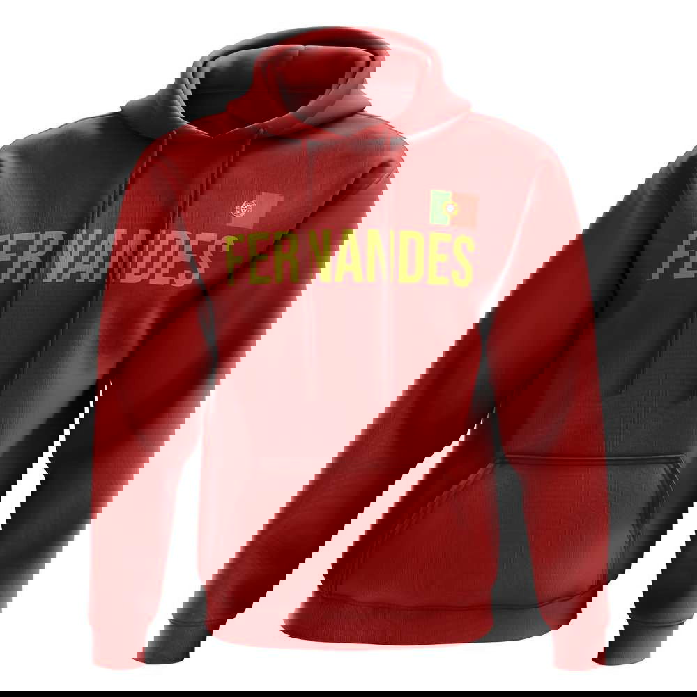 Bruno Fernandes Portugal name hoody (red)