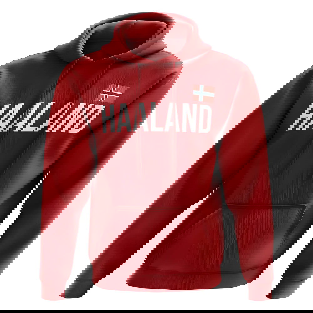 Erling Haaland Norway name hoody (red)