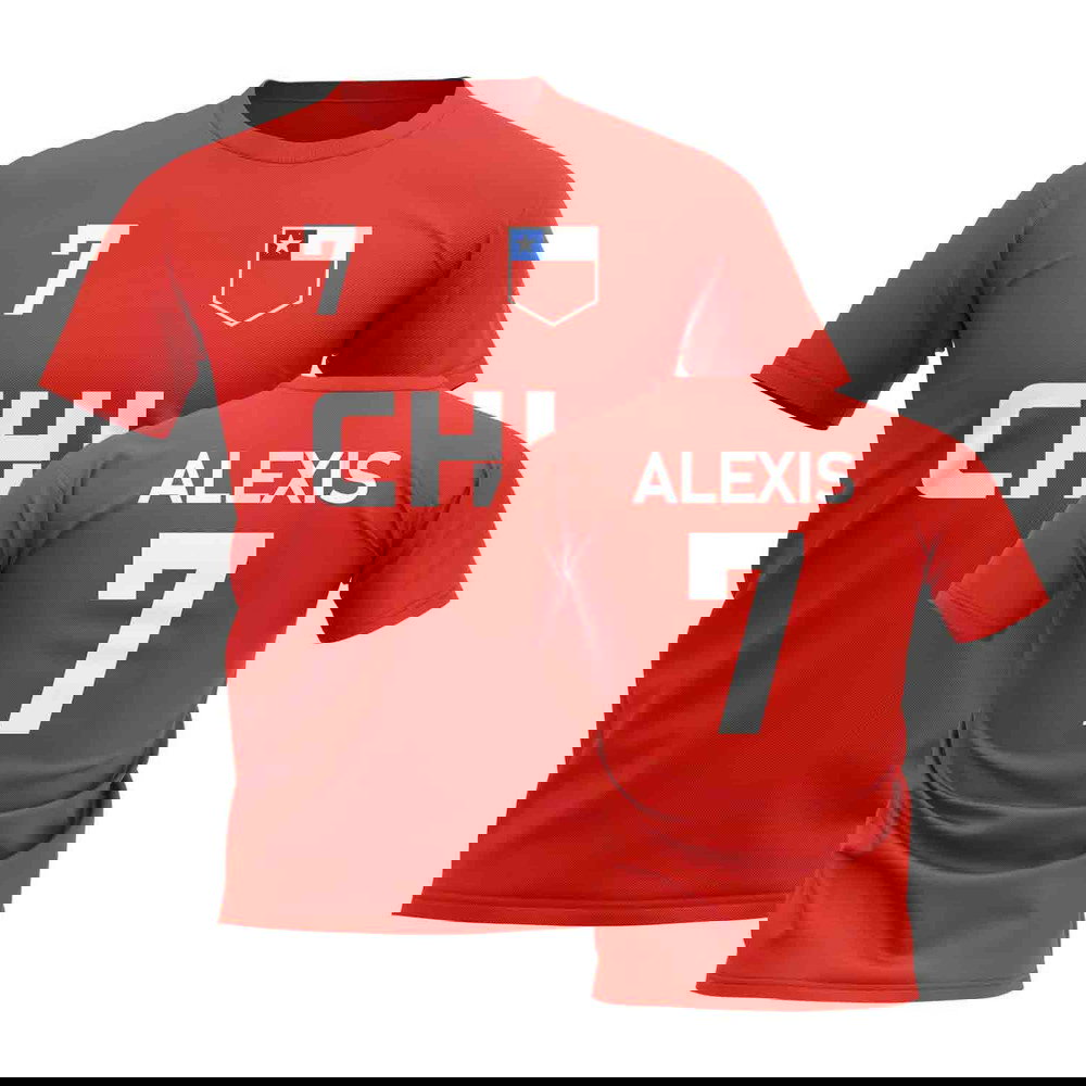 Alexis Sanchez Chile Country Code Hero T-Shirt (Red)