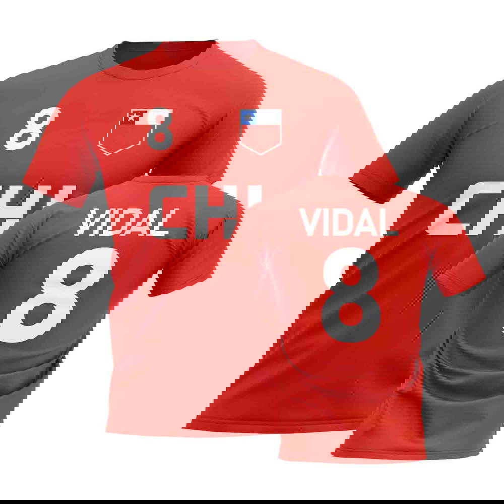 Arturo Vidal Chile Country Code Hero T-Shirt (Red)