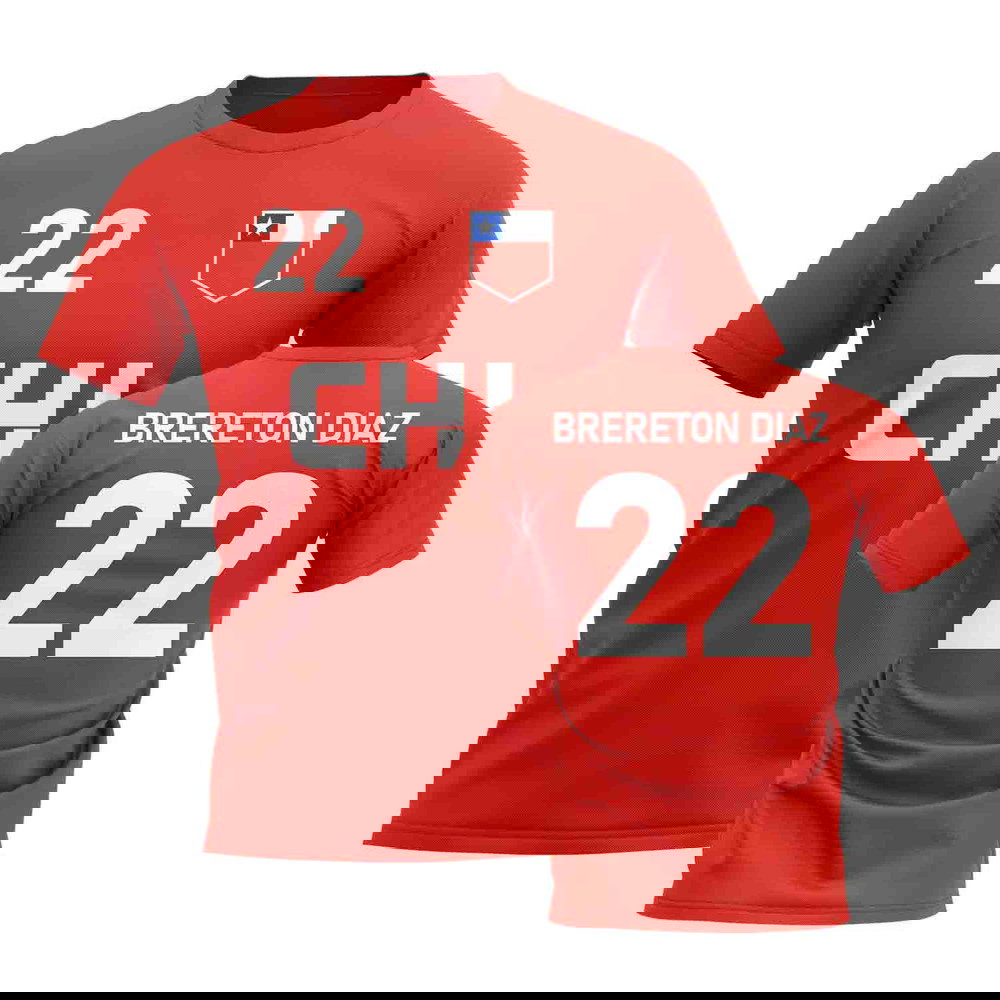 Ben Brereton Díaz Country Code Chile Hero T-Shirt (Red)