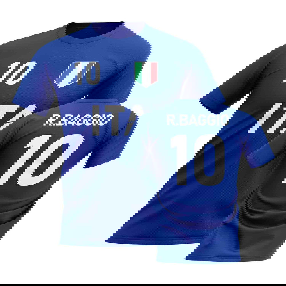Roberto Baggio Country Code Hero T-Shirt (Blue)