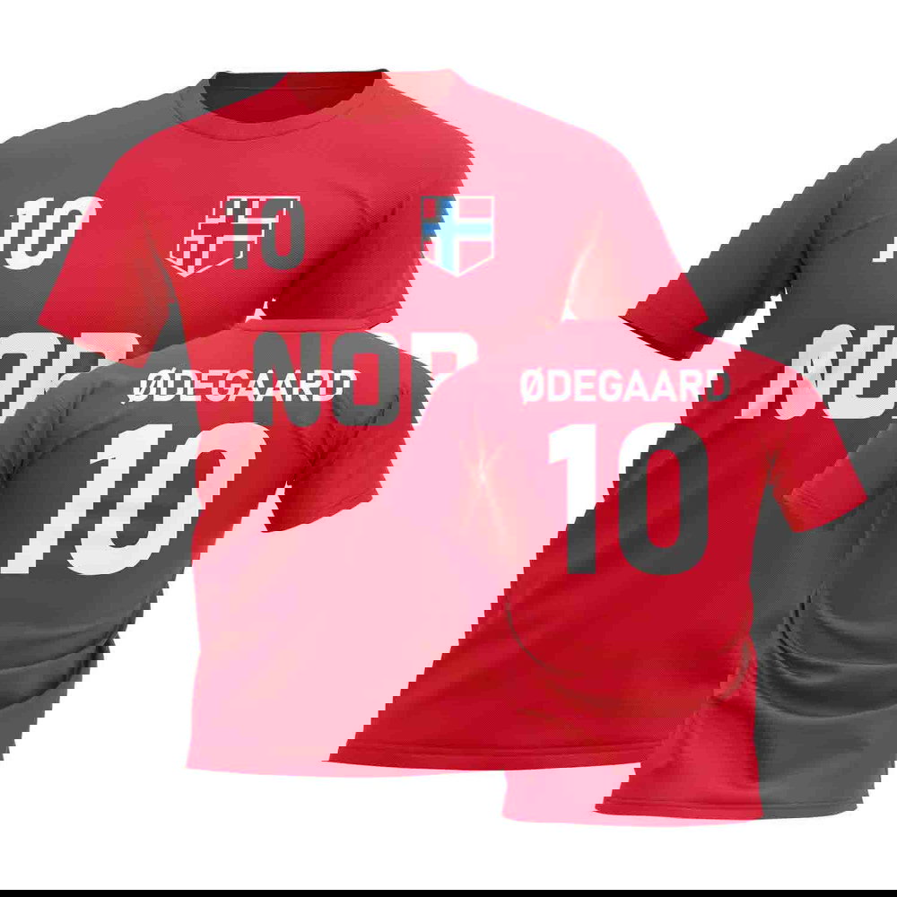 Martin Odegaard Country Code Hero T-Shirt (Red)