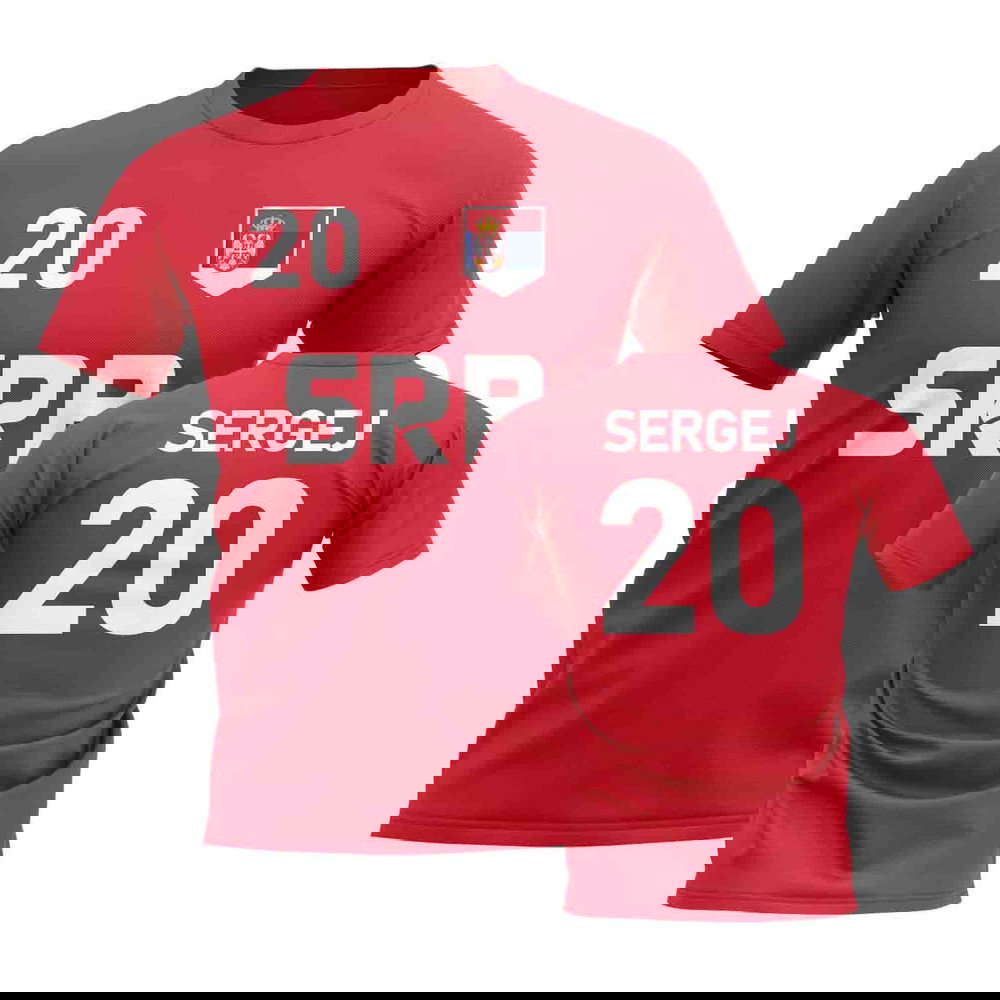 Sergej Milinkovic-Savic Country Code Hero T-Shirt (Red)