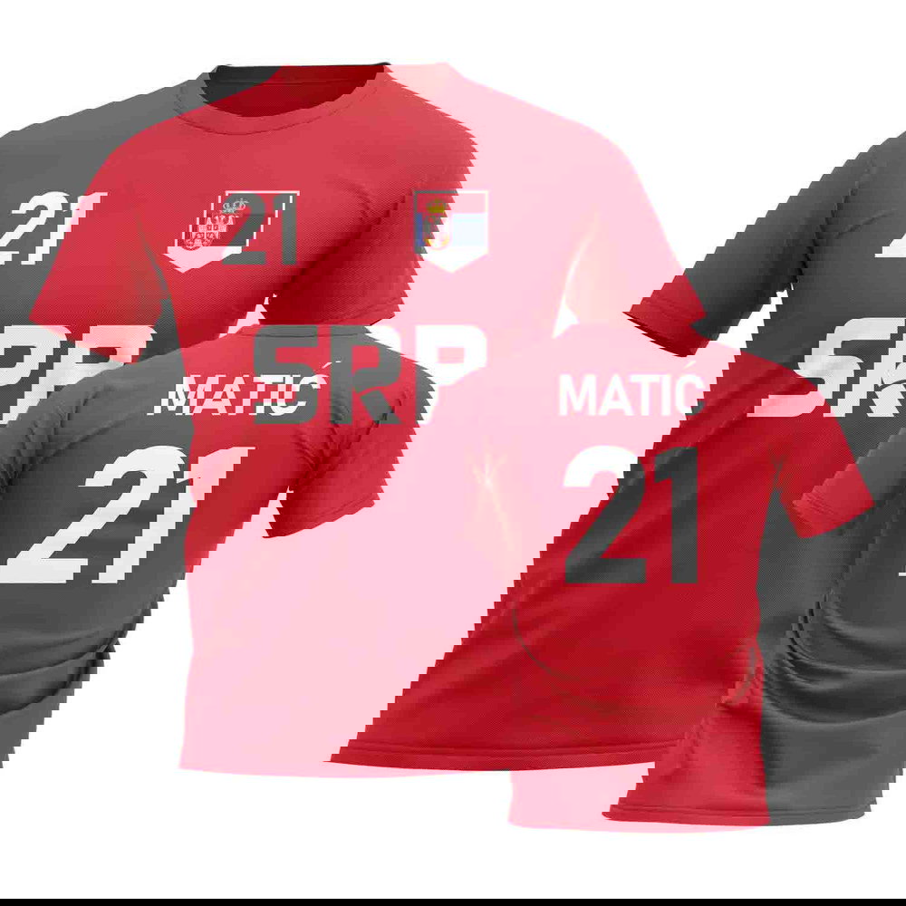 Nemanja Matic Country Code Hero T-Shirt (Red)