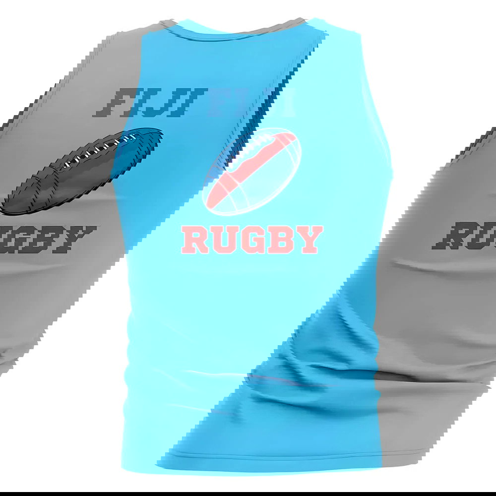 Fiji Rugby Ball Tank Top (Sapphire Blue)