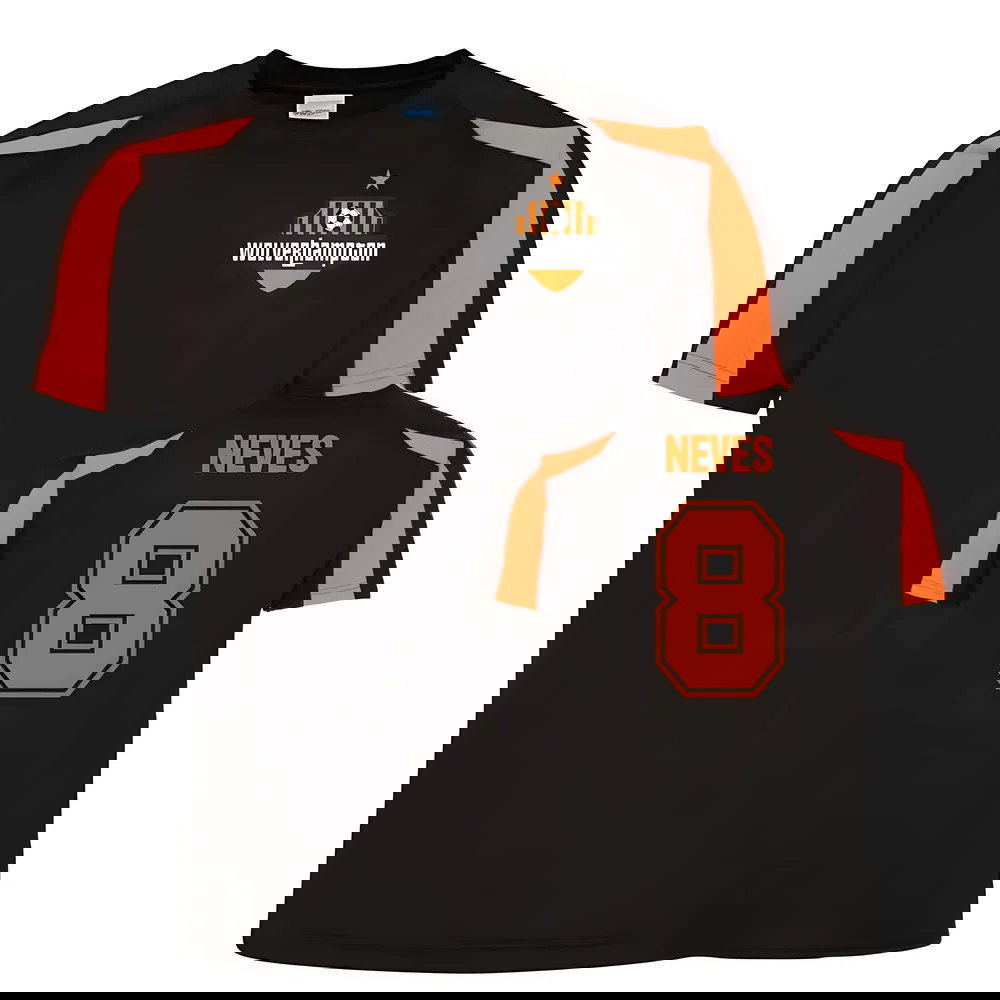 Ruben Neves Wolves Sports Training Jersey (Black)