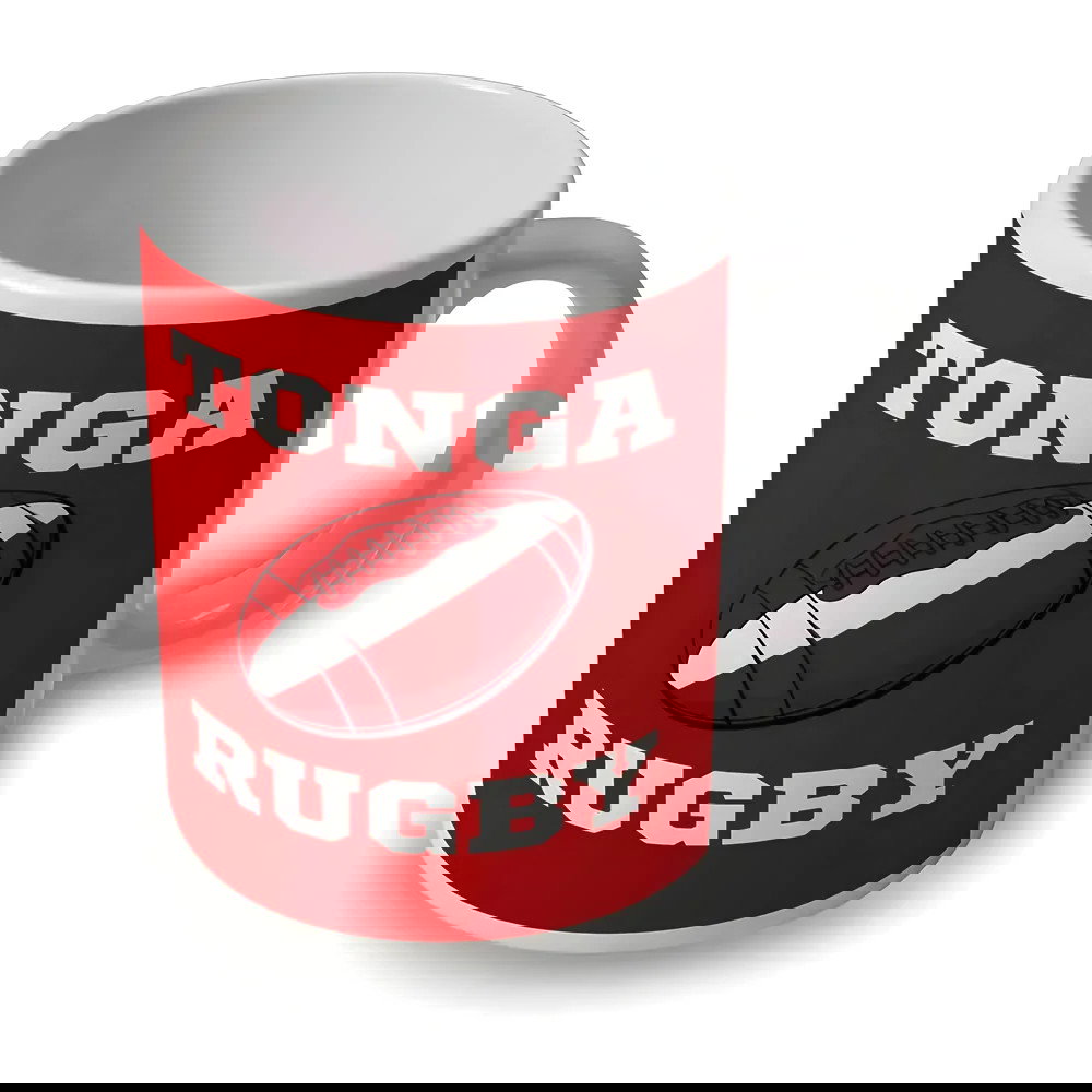 Tonga Rugby Ball Mug (Red)