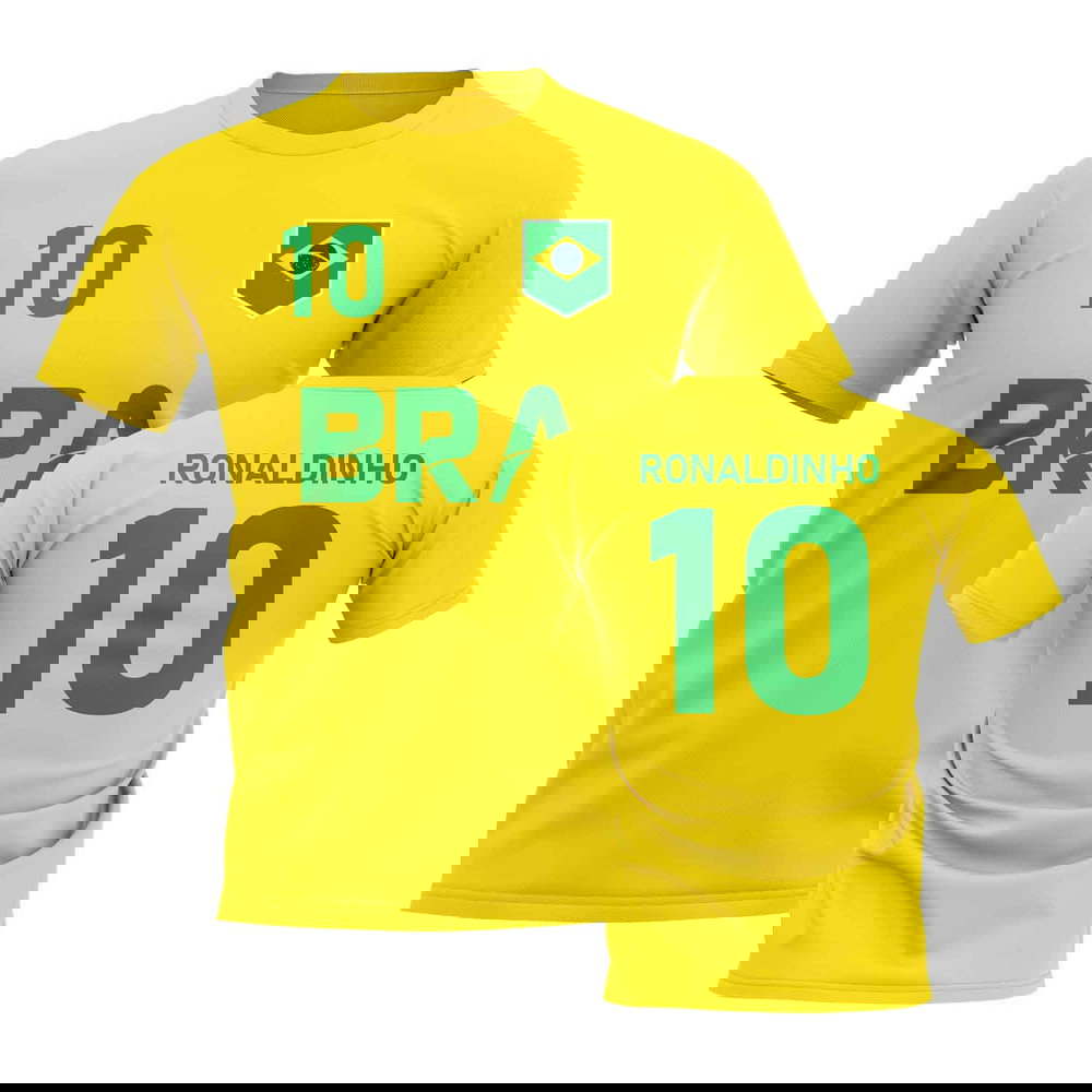 Ronaldinho Country Code Hero T-Shirt (Yellow)
