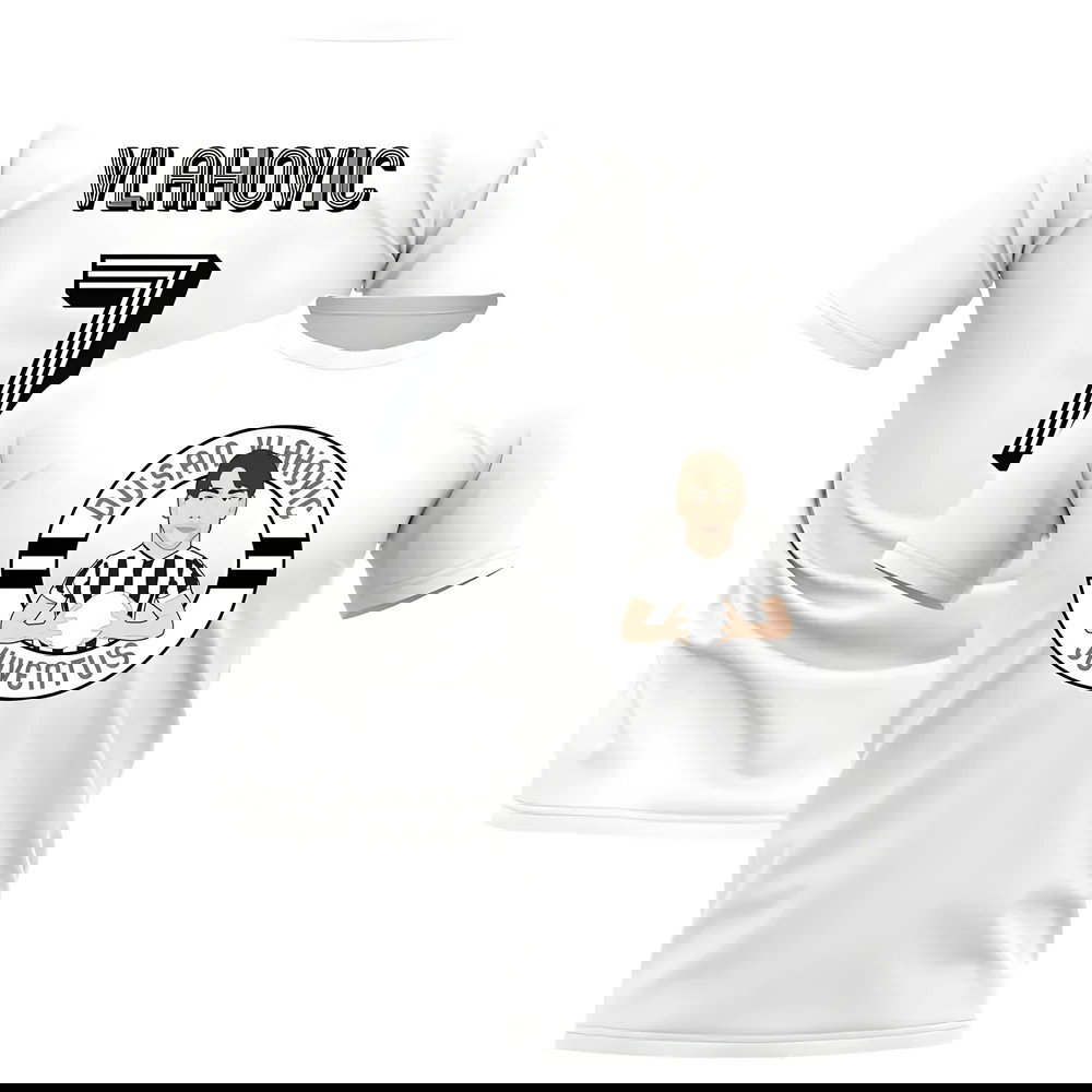 Dusan Vlahovic Juventus Illustration T-Shirt (White)