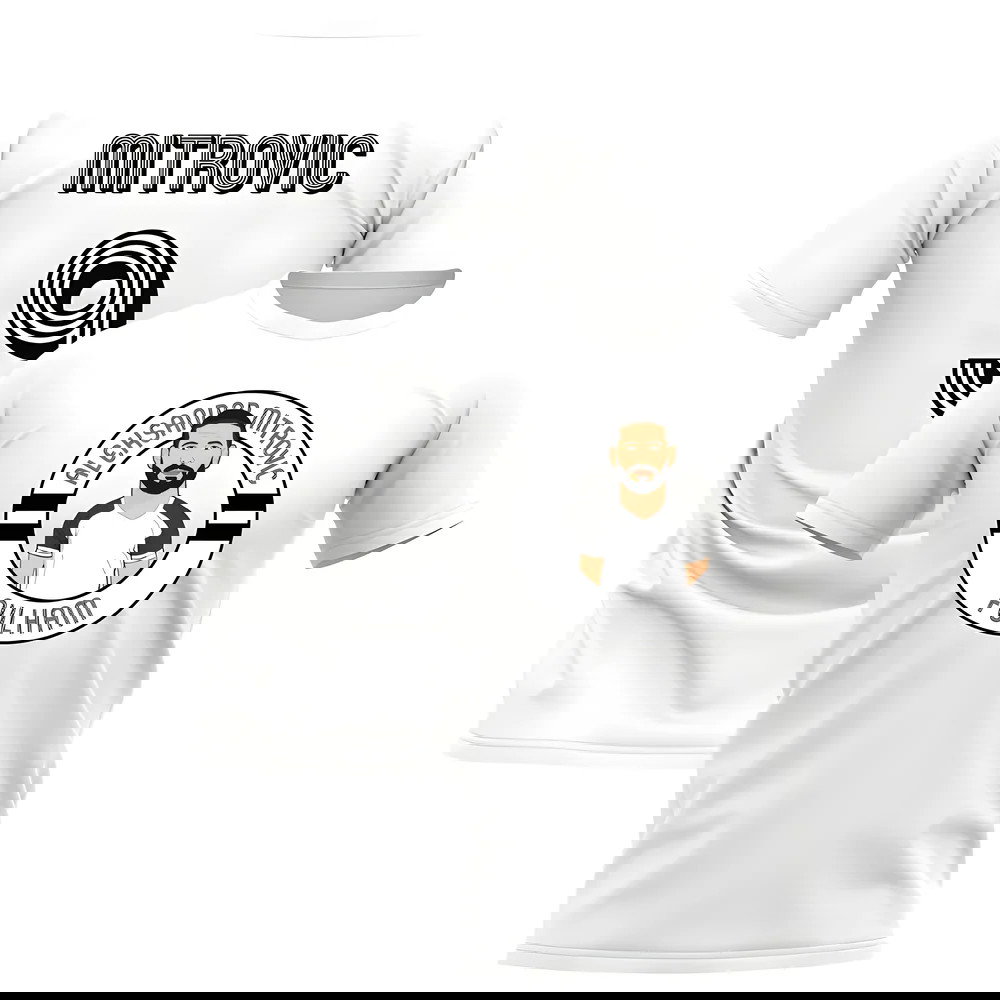 Aleksandar Mitrovic Fulham Illustration T-Shirt (White)