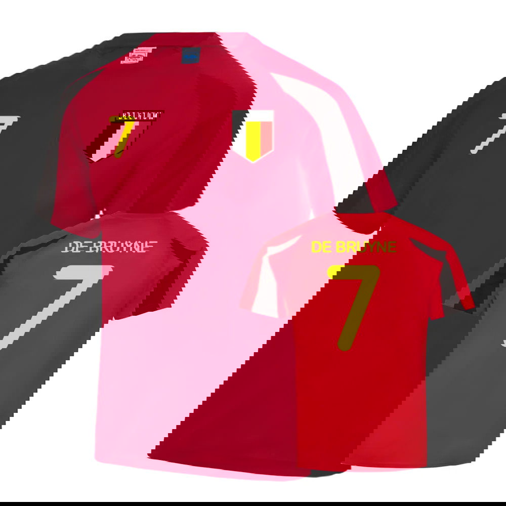 Belgium Sports Training Jersey (De Bruyne 7)