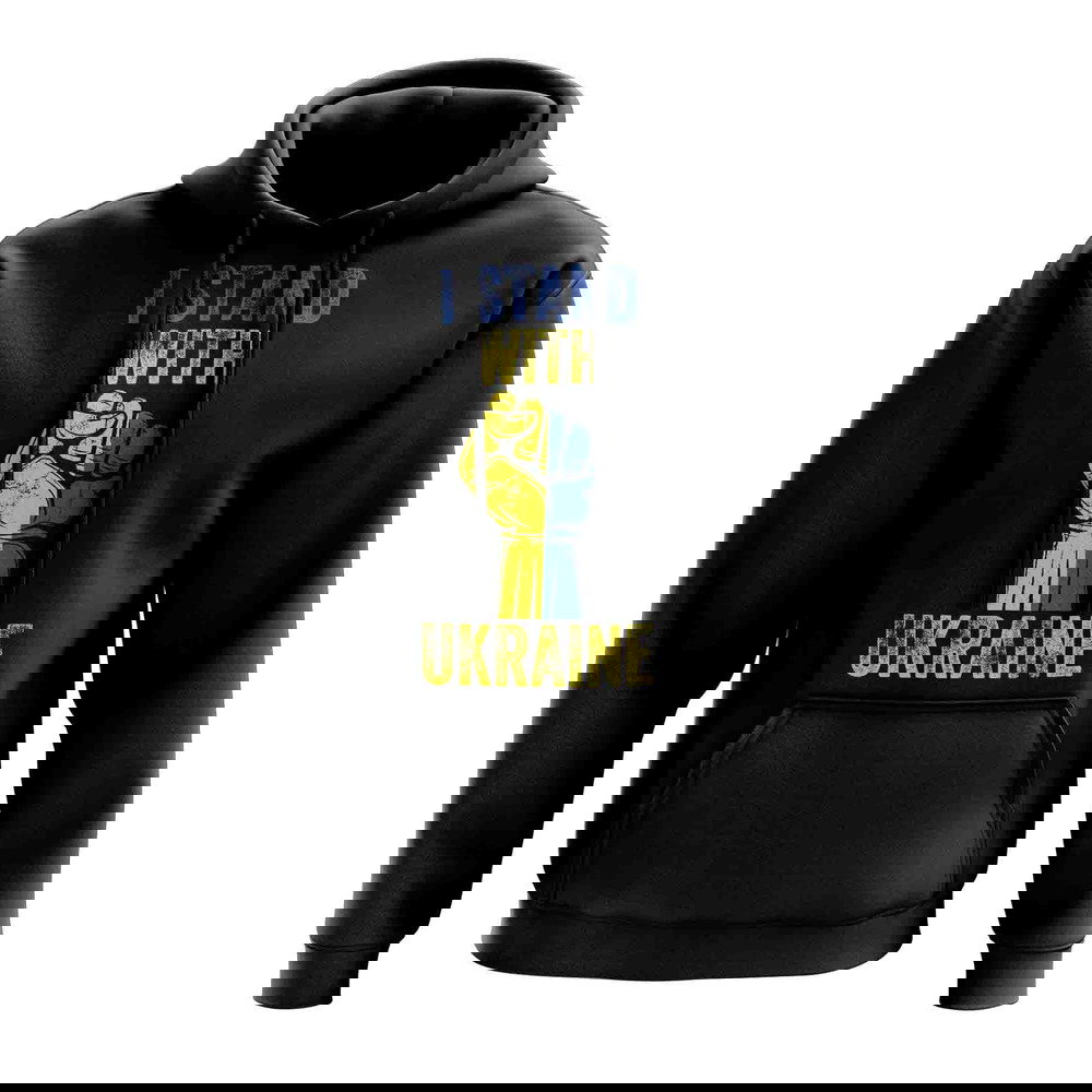 I Stand With Ukraine FIST Hoody (Black)