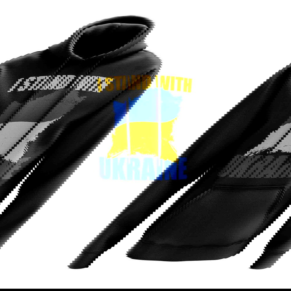 I Stand WIth Ukraine MAP Hoody (Black)