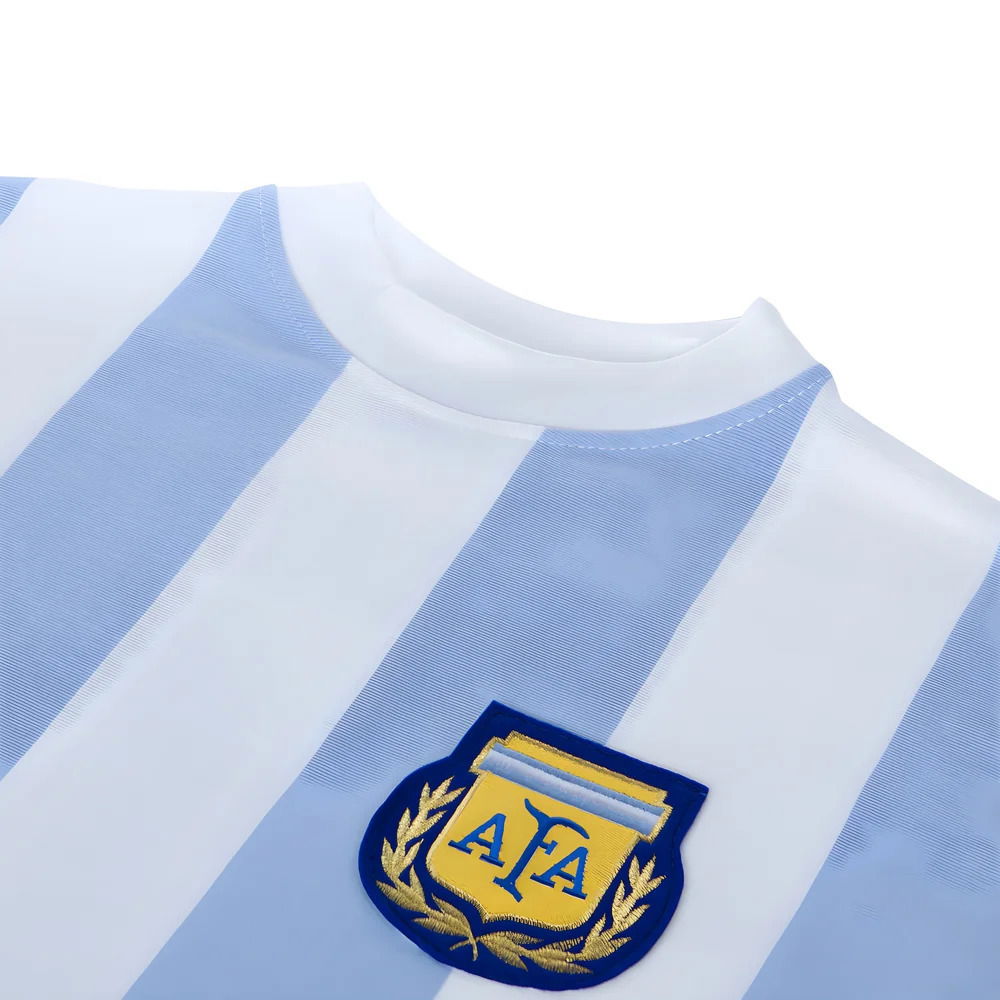 Argentina 1986 World Cup No 10 Retro Football Shirt
