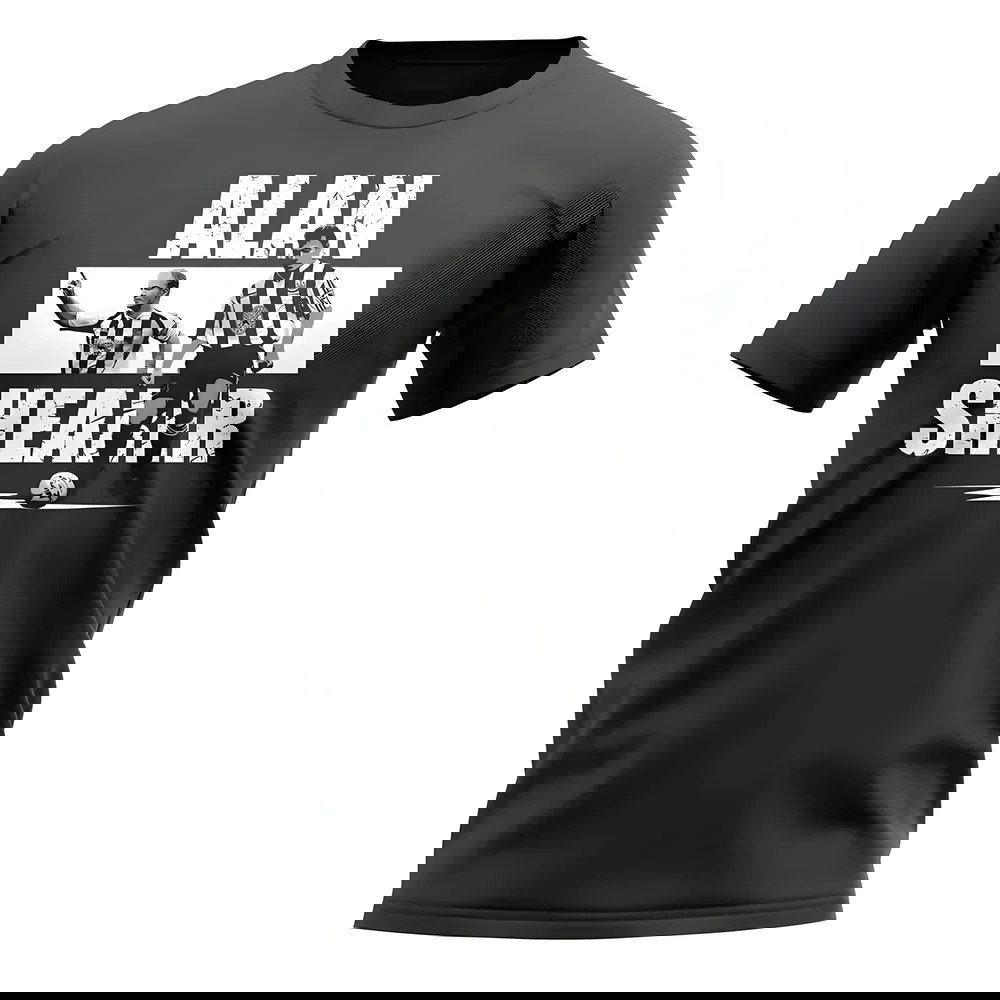 Alan Shearer Player Collage T-Shirt (Black)