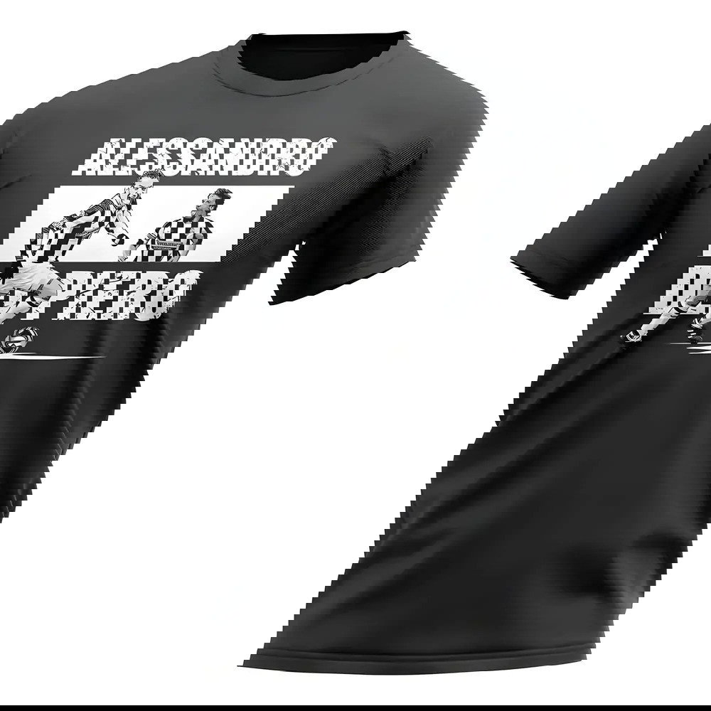 Alessandro Del Piero Player Collage T-Shirt (Black)