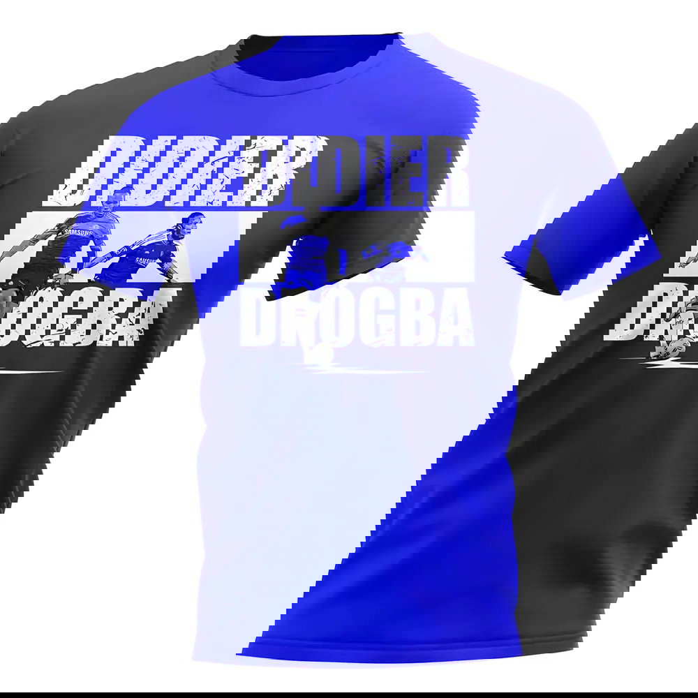 Didier Drogba Player Collage T-Shirt (Blue)