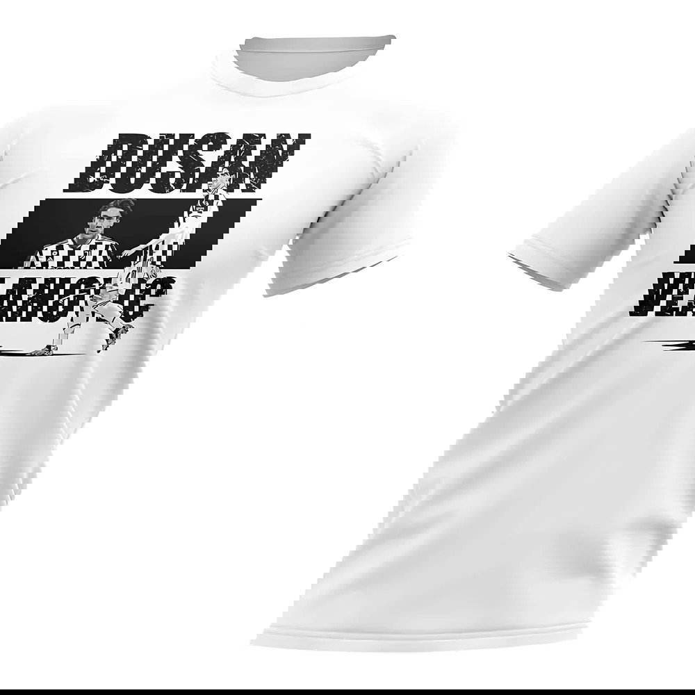 Dusan Vlahovic Player Collage T-Shirt (White)