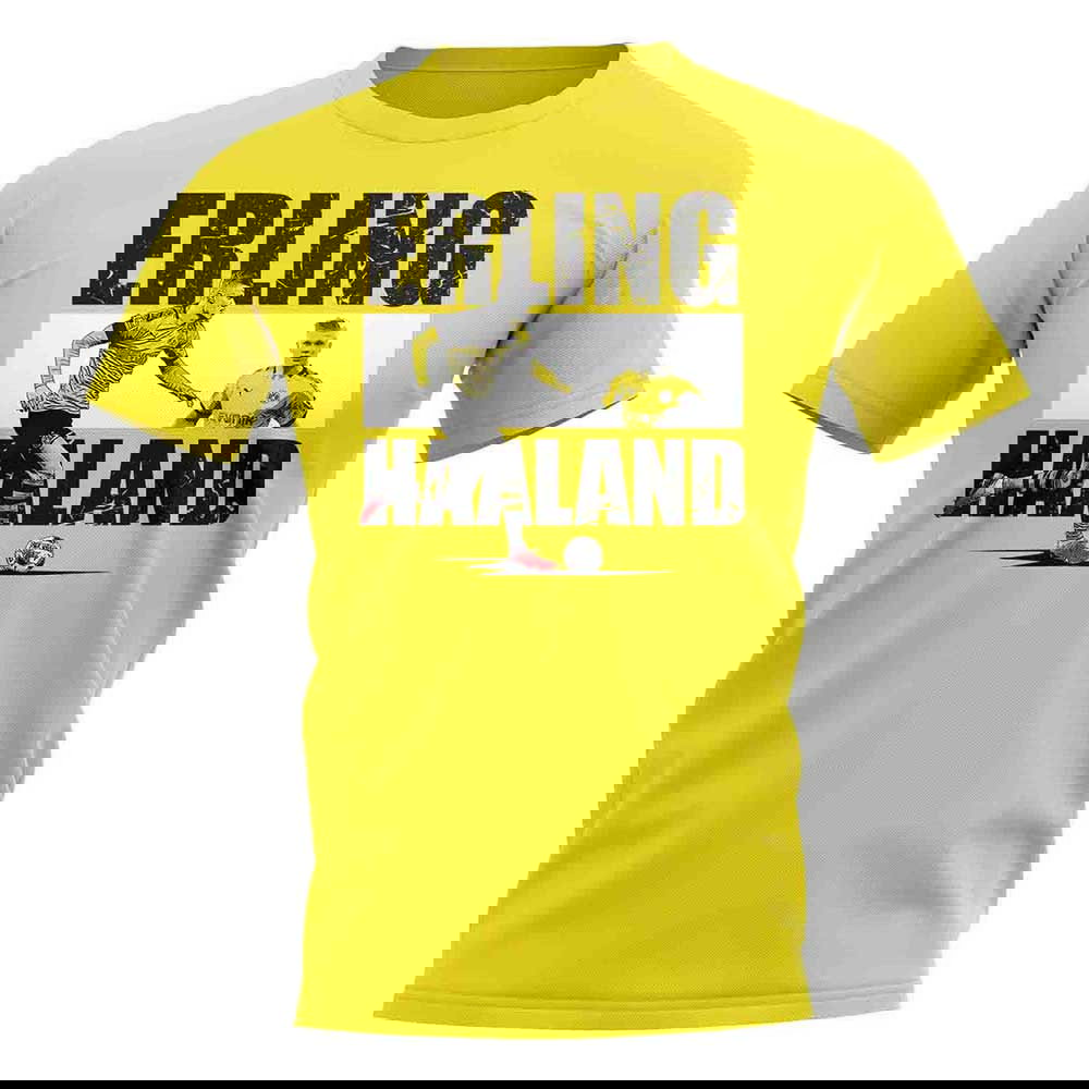 Erling Haaland Player Collage T-Shirt (Yellow)