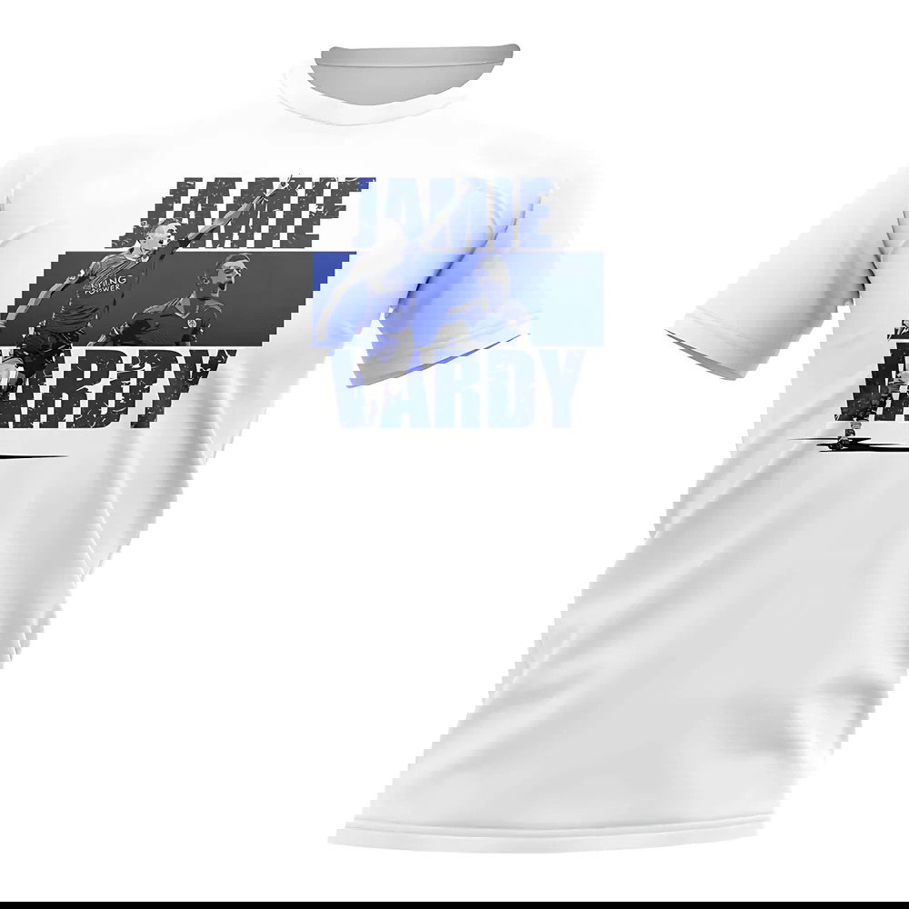 Jamie Vardy Player Collage T-Shirt (White)