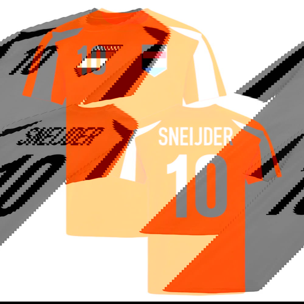 Holland Sports Training Jersey (Orange-Black) (Sneijder 10)