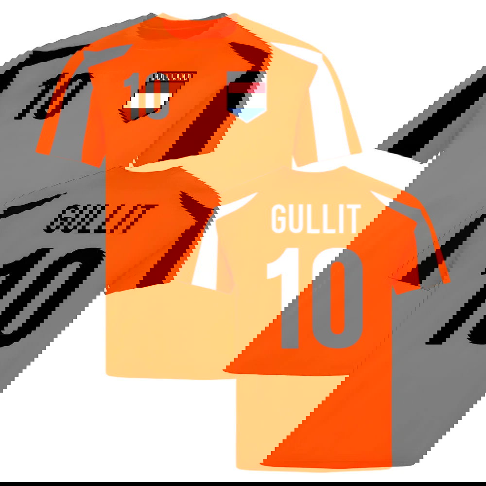 Holland Sports Training Jersey (Orange-Black) (Gullit 10)