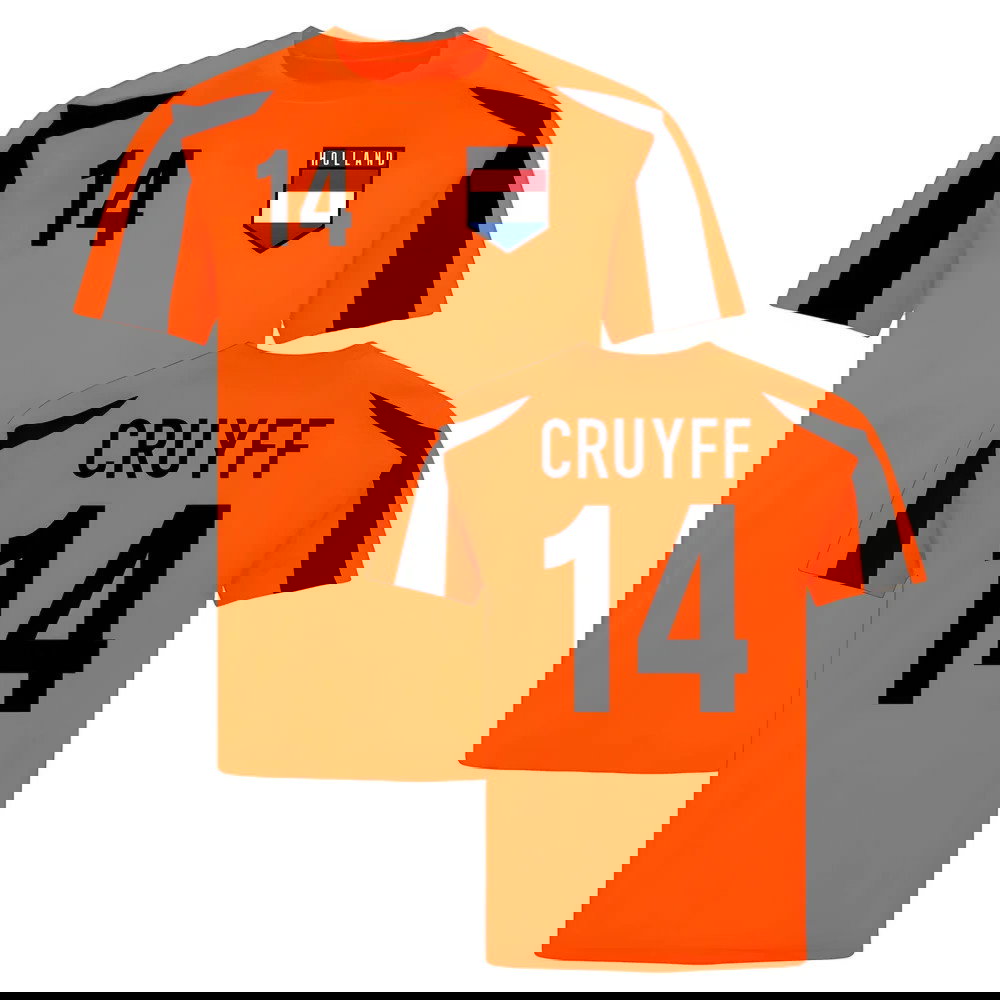Holland Sports Training Jersey (Orange-Black) (Cruyff 14)