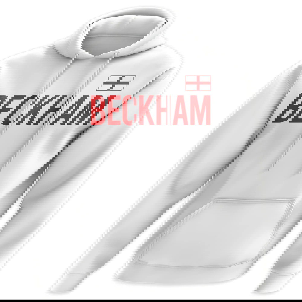 David Beckham England Name Hoody (White)