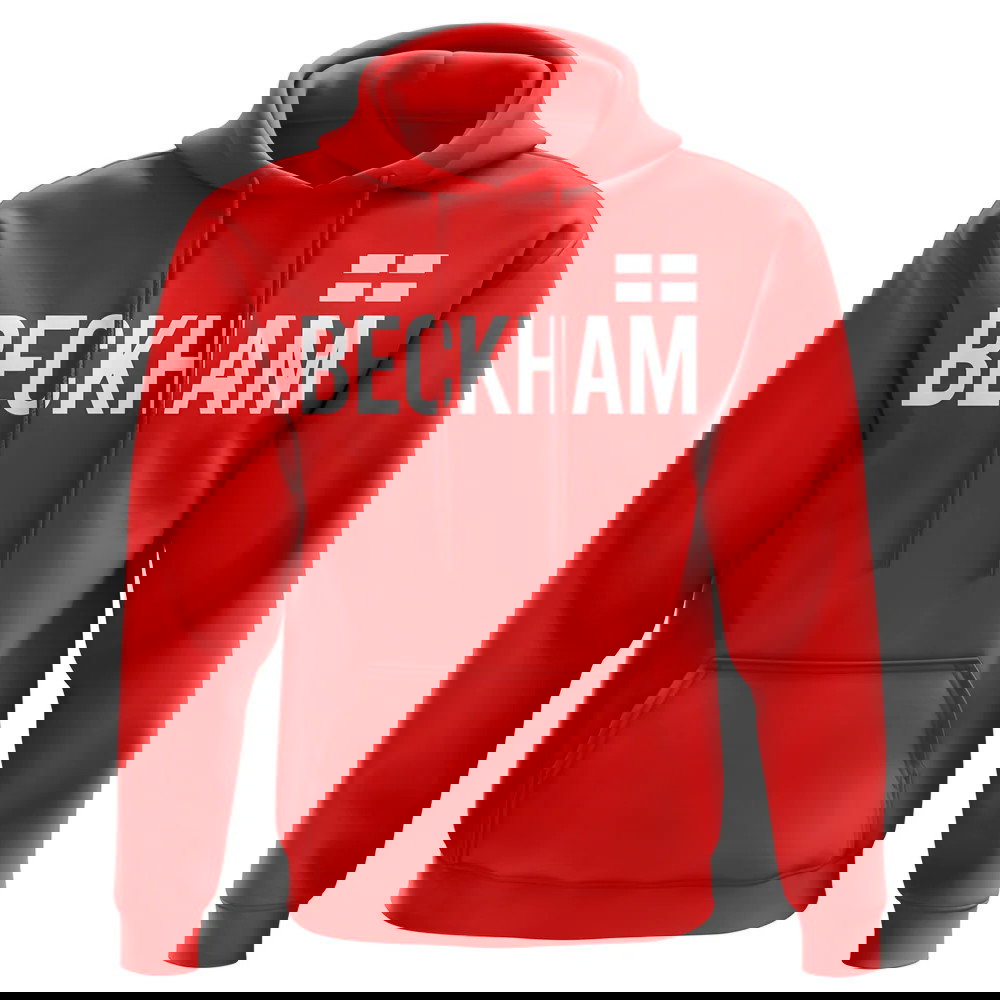 David Beckham England Name Hoody (Red)