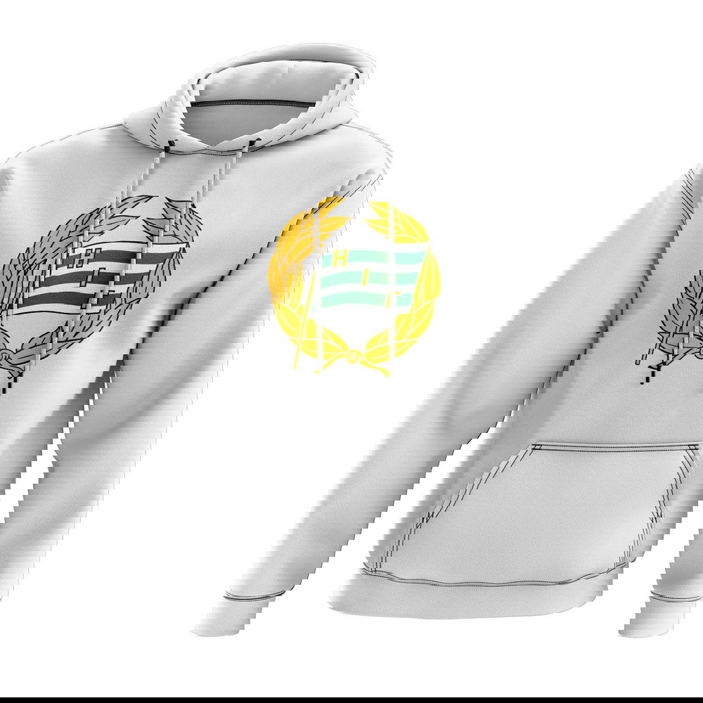 Hammarby Logo Hoody (White)