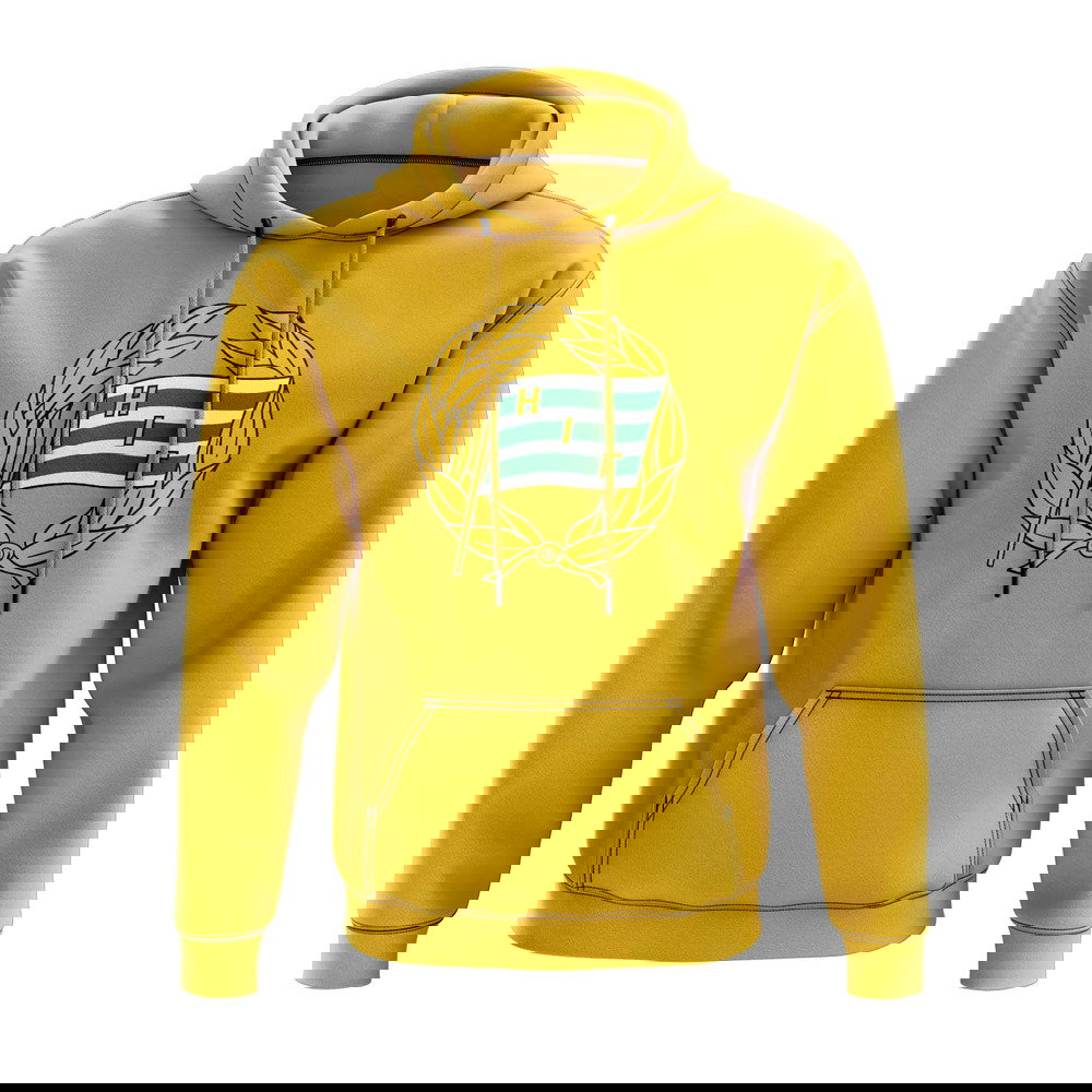 Hammarby Logo Hoody (Yellow)