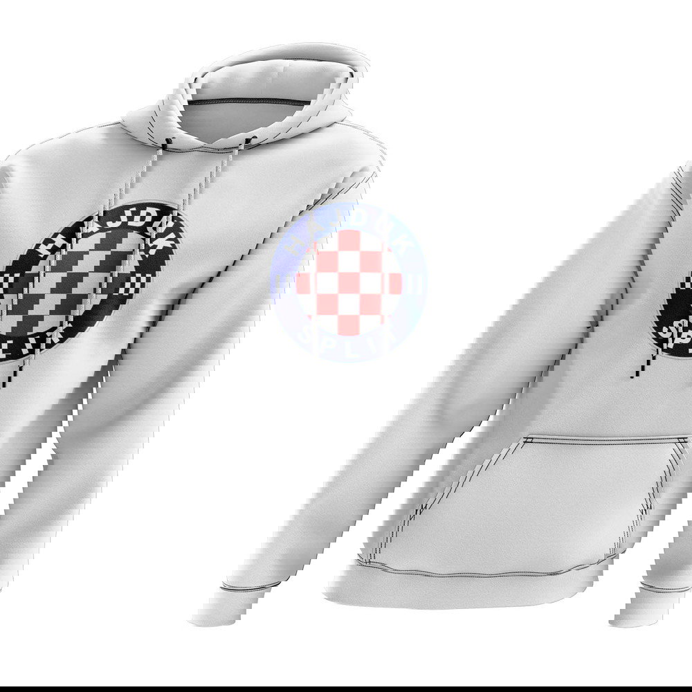 Hajduk split Logo Hoody (White)