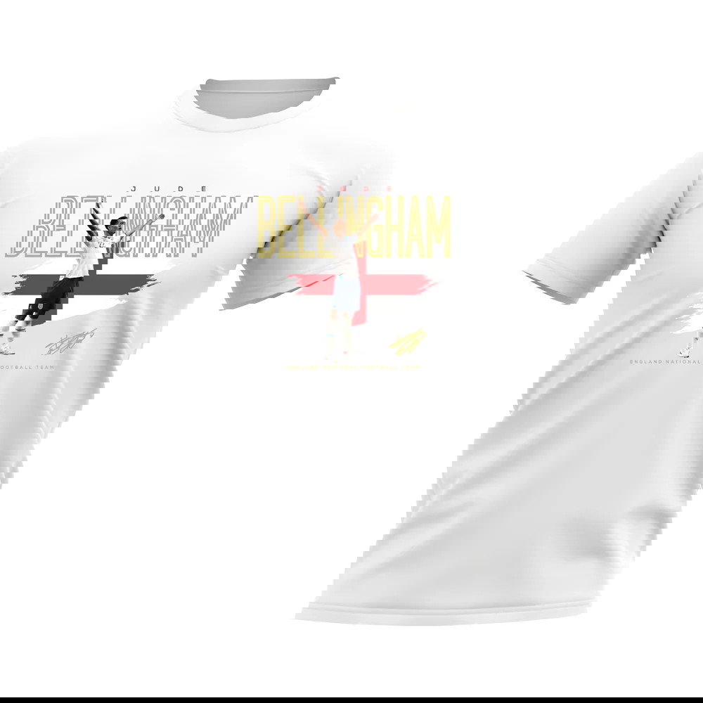 Jude Bellingham England Football Celebration T-Shirt (White)
