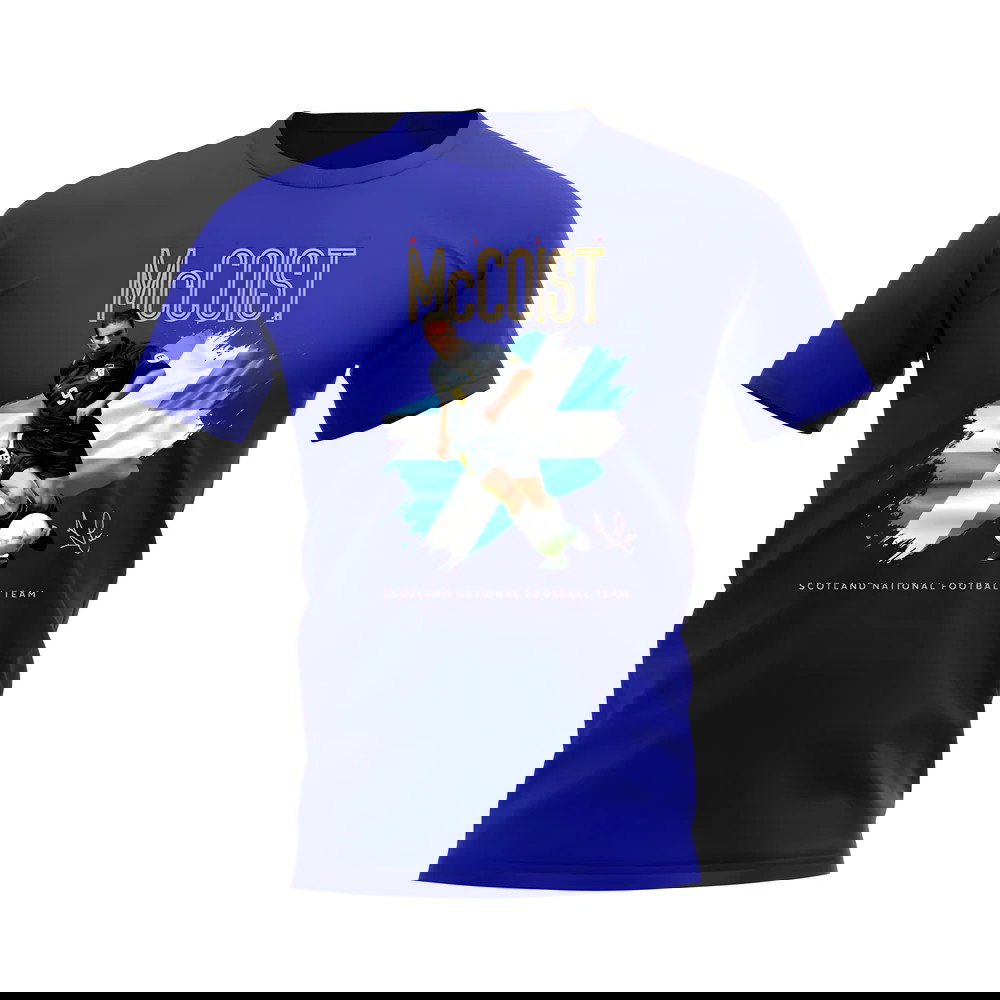 Ally McCoist Scotland Image T-Shirt (Blue)