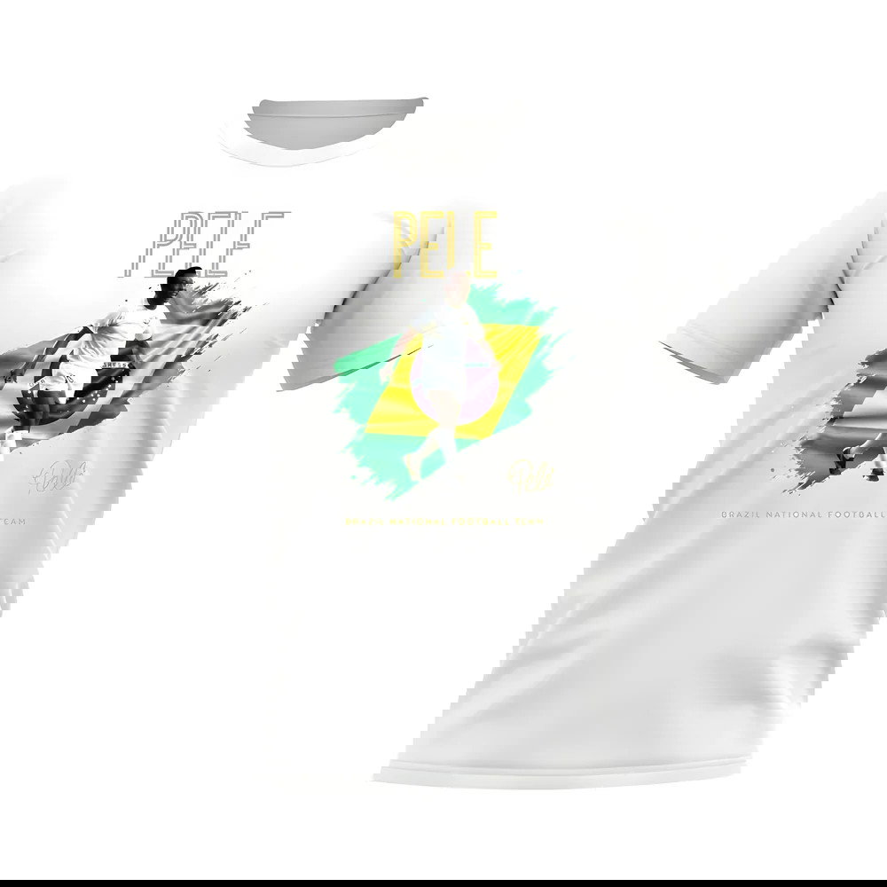 Pele Brazil Image T-Shirt (White)