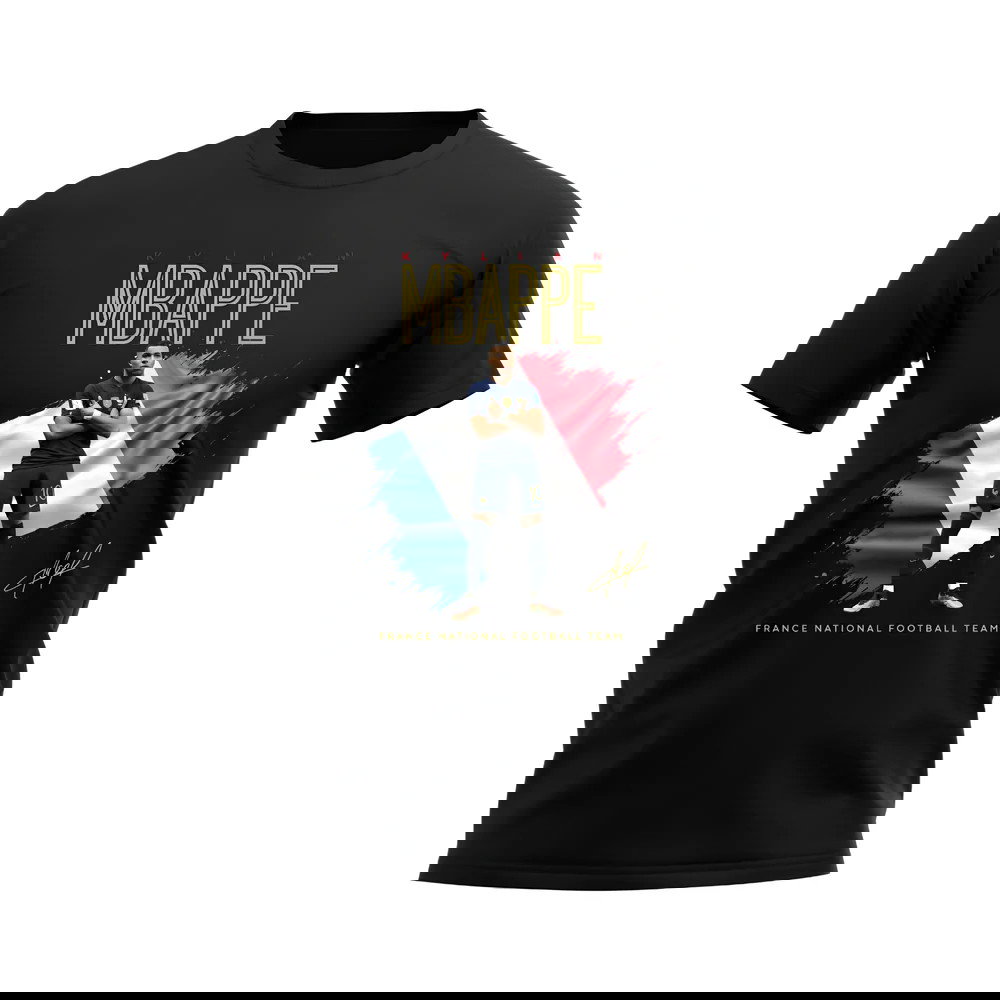 Kylian Mbappe France Celebration T-Shirt (Black)
