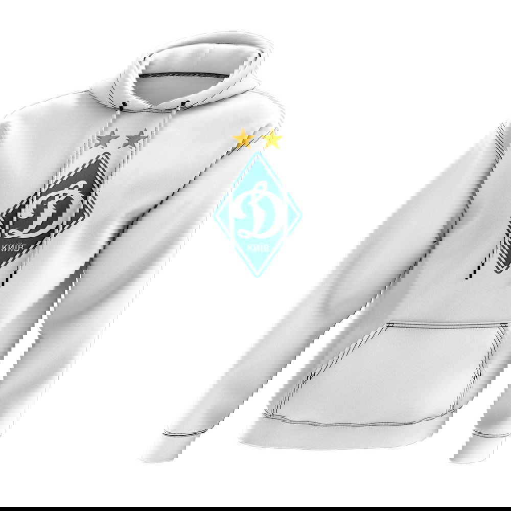 Dynamo Kiev Logo Hoody (White)