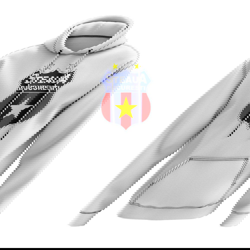 Steaua Bucharest Logo Hoody (White)