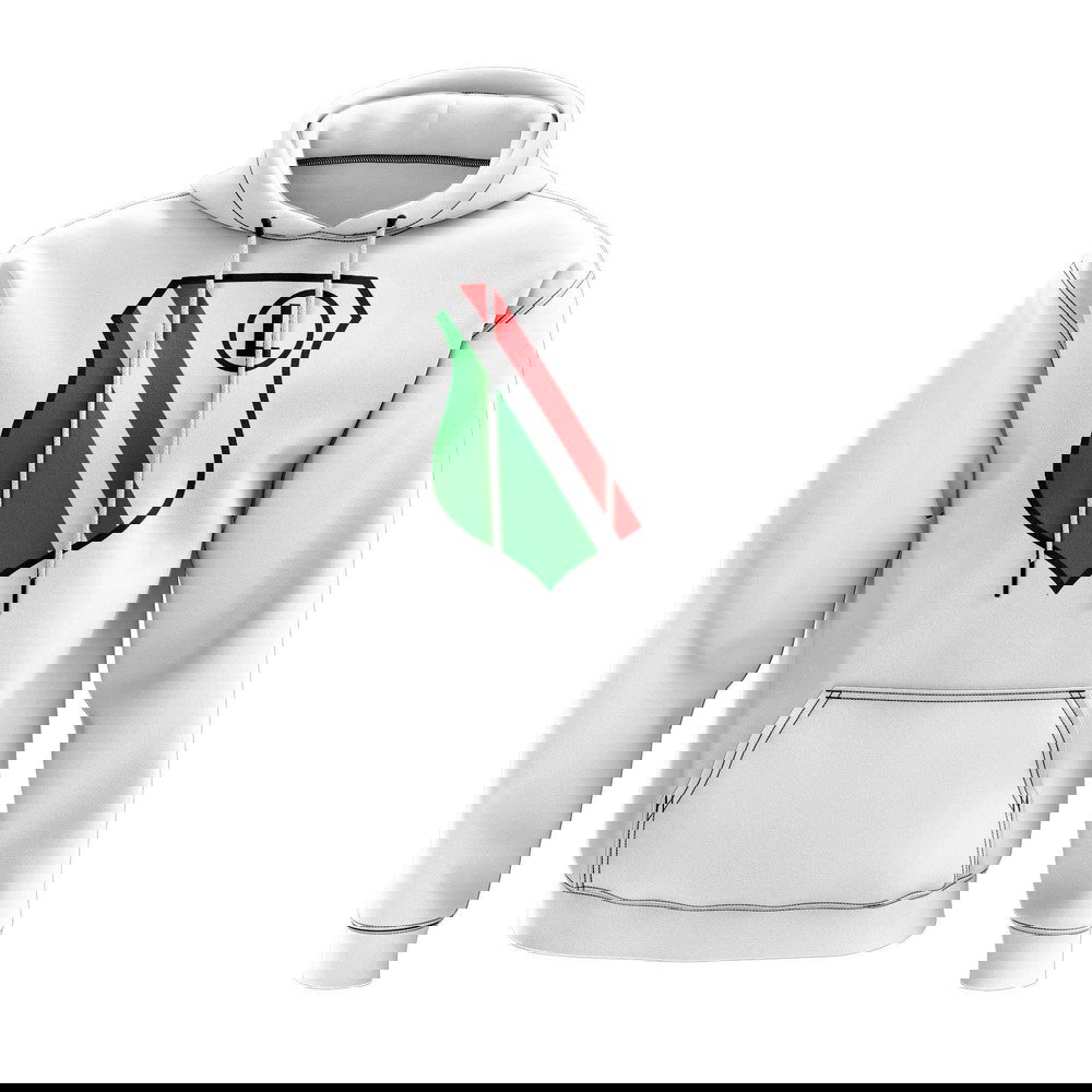 Legia Warsaw Logo Hoody (White)