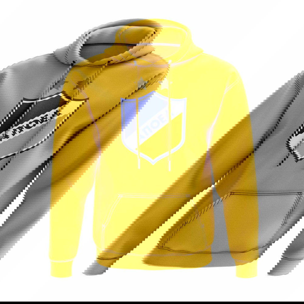 APOEL Nicosia Logo Hoody (Yellow)