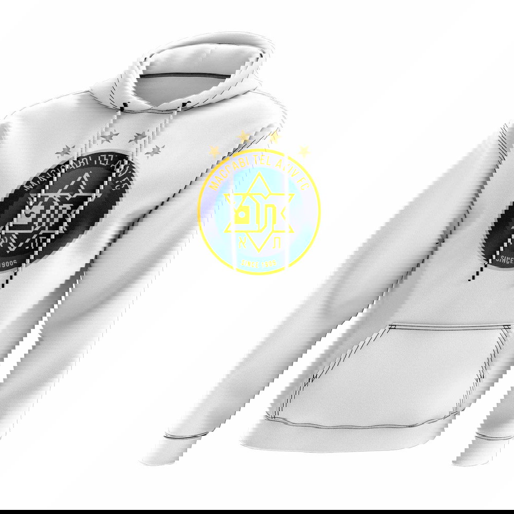 Maccabi Tel Aviv Logo Hoody (White)