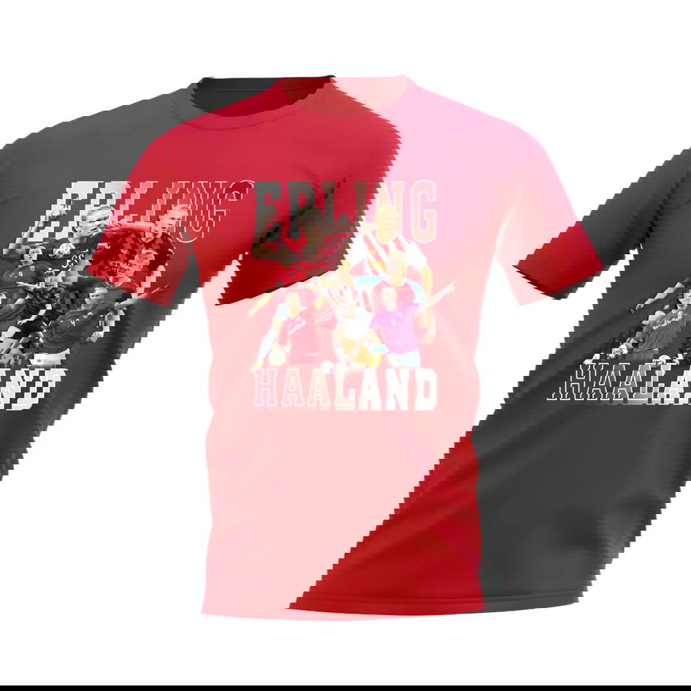 Erling Haaland Bootleg T Shirt (Red)