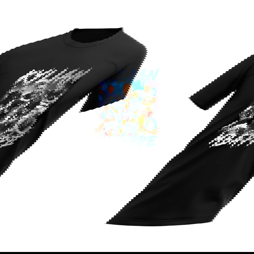 Kylian Mbappe Bootleg Football T-Shirt (Black)