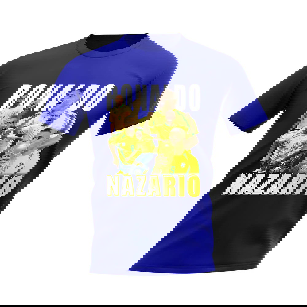 Ronaldo Nazario Bootleg T-Shirt (Blue)