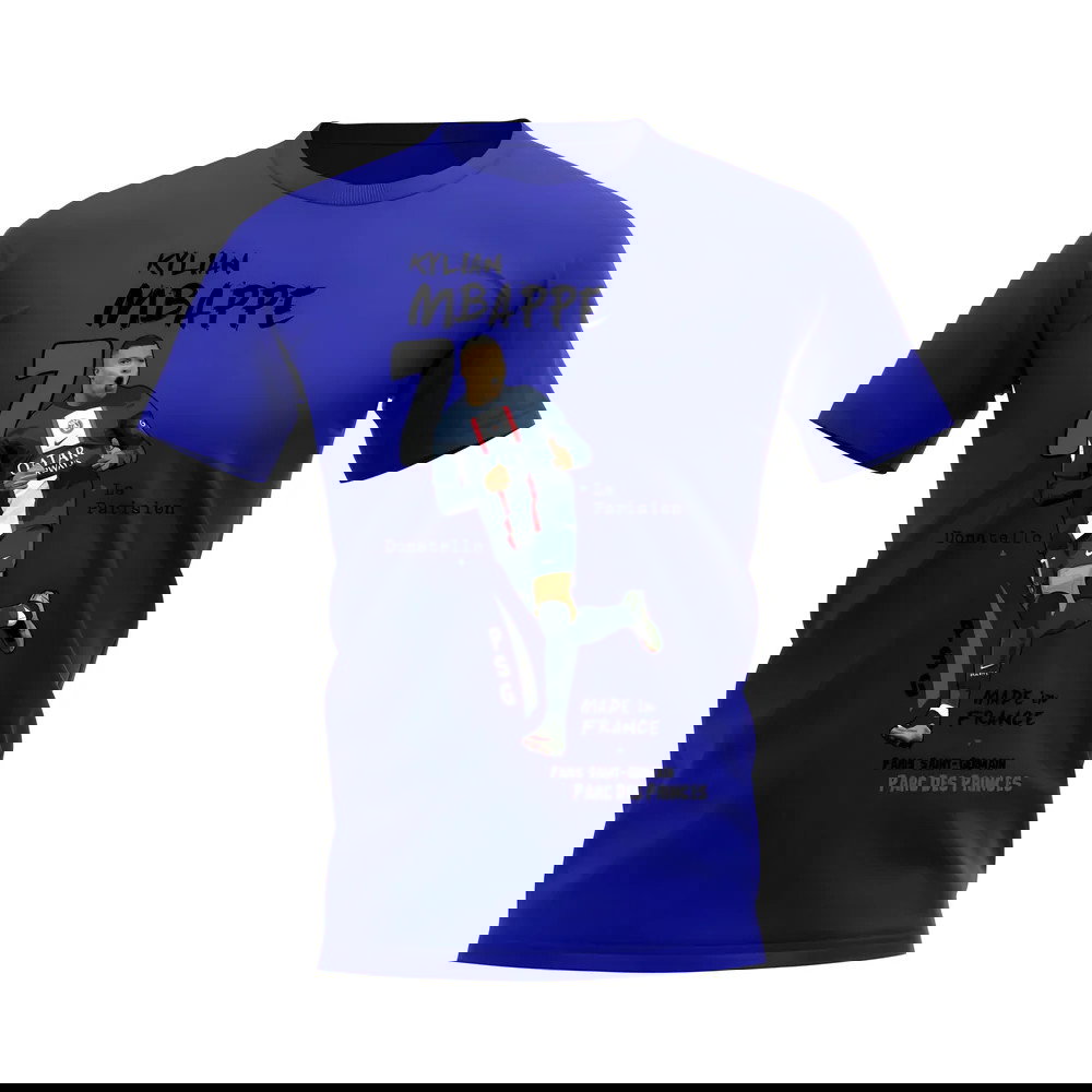 Kylian Mbappe PSG Graphic T-Shirt (Blue)
